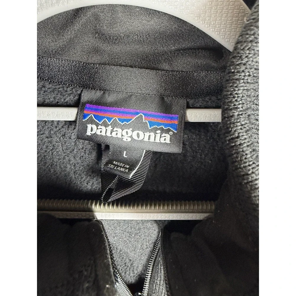 Patagonia Better Sweater Jacket Mens Size L Black Full Zip Fleece Coat 25528